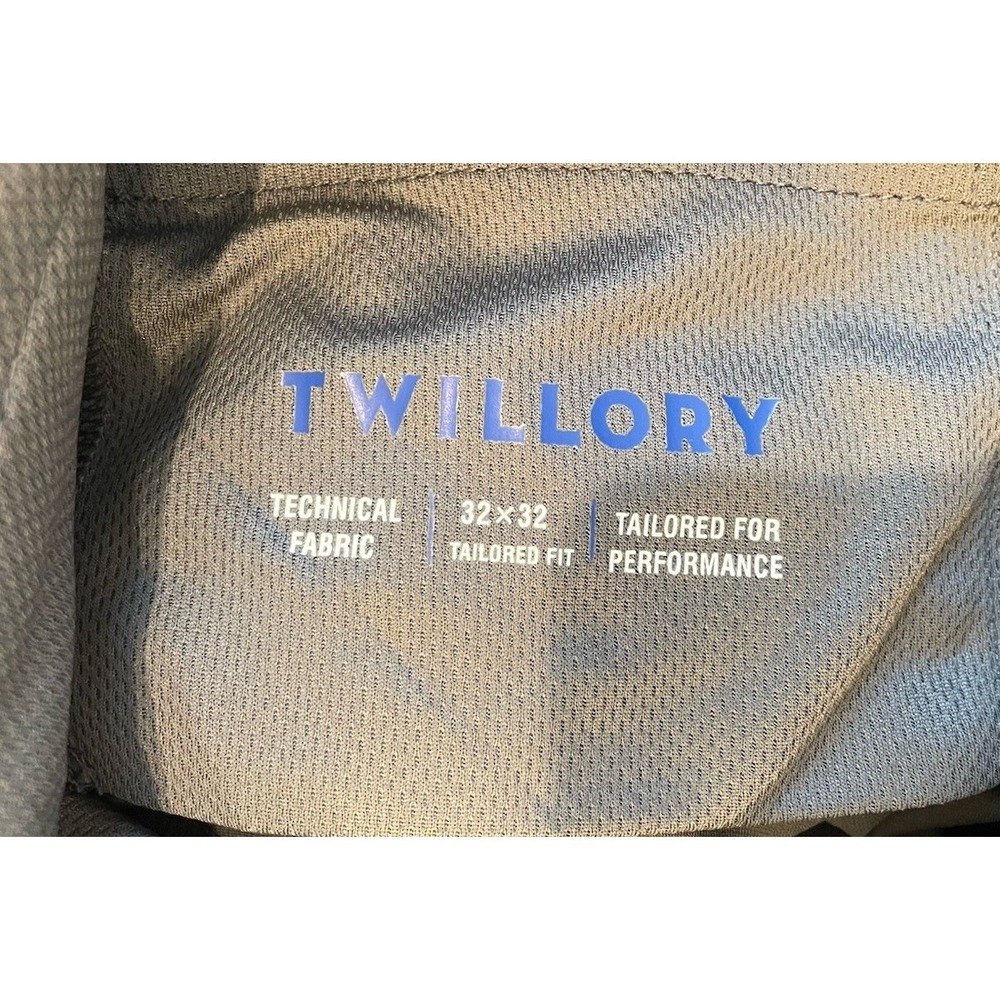 NEW Twillory Performance Pants Sz 32x32(30"L) Tech Fabric Tailored Fit Gray Golf - Picture 5 of 9